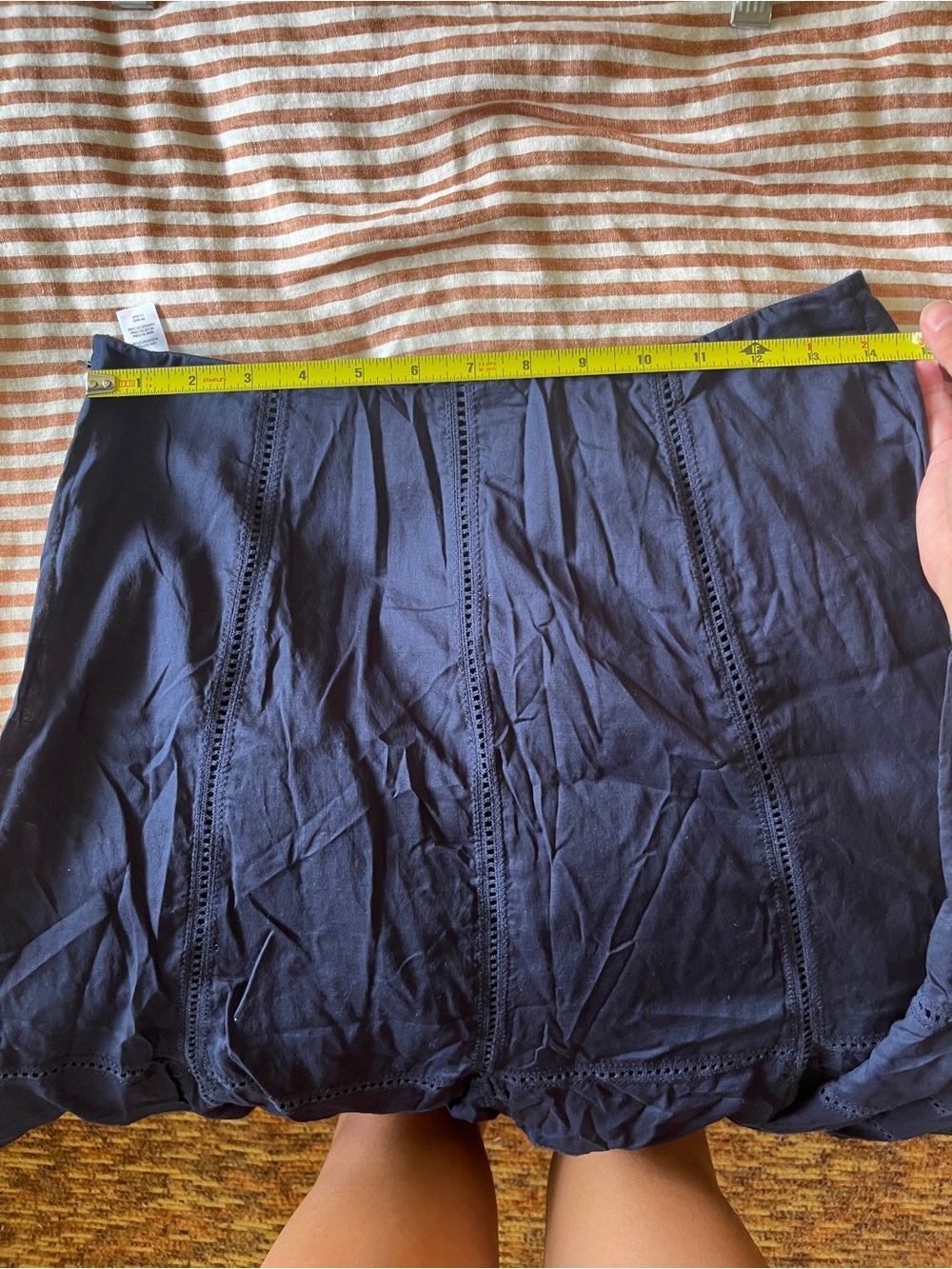 Jones New York -  Navy Tiered Women's midi Skirt - Picture 3 of 4